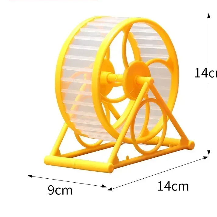 Silent Hamster Running Wheel Anti-Jamming Foot Runner Exercise Toy for Golden Bear Hamsters Small Pet Supplies with Stable Stand