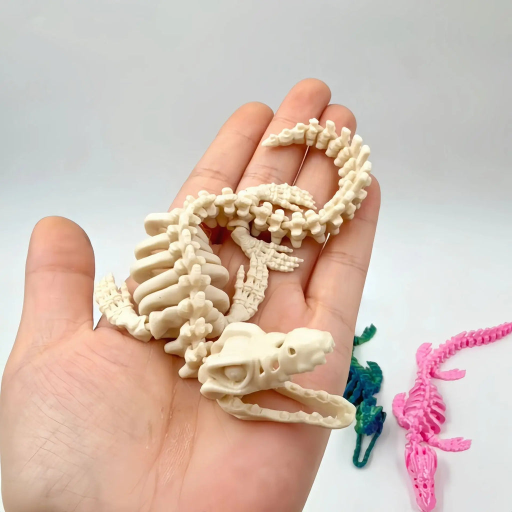 Realistic Canglong Skeleton Reproduction Aquarium Decoration - Large Dinosaur Skeleton Model Suitable for aquarium enthusiasts