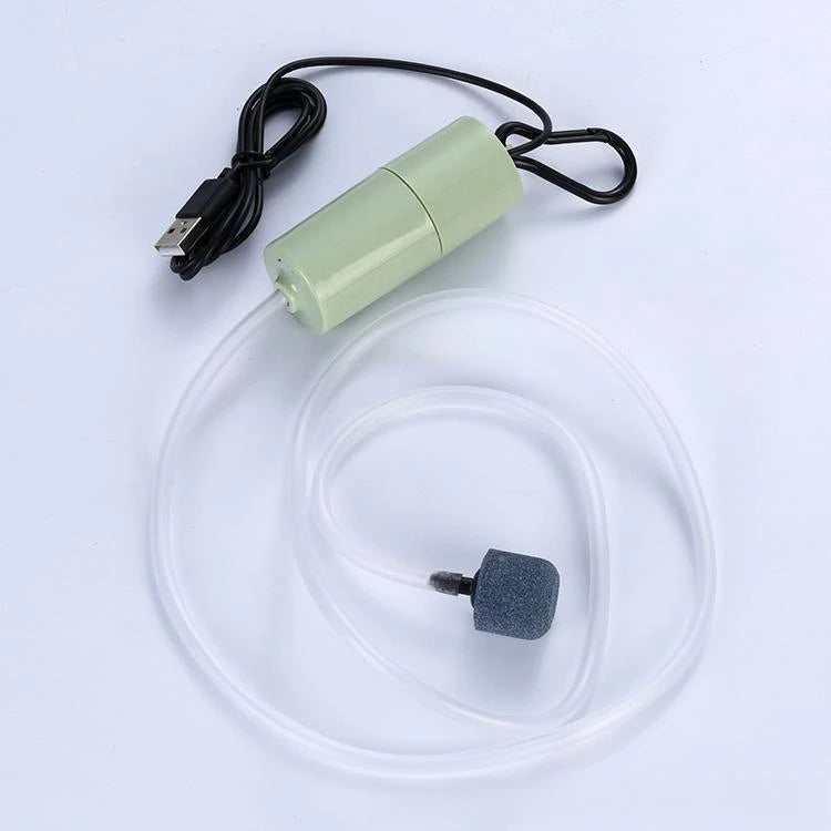 Aquarium Oxygen Air Pump USB Small Oxygenator for Fish Tank Silent Air Compressor Mini Aerator Portable Fish Tank Accessories