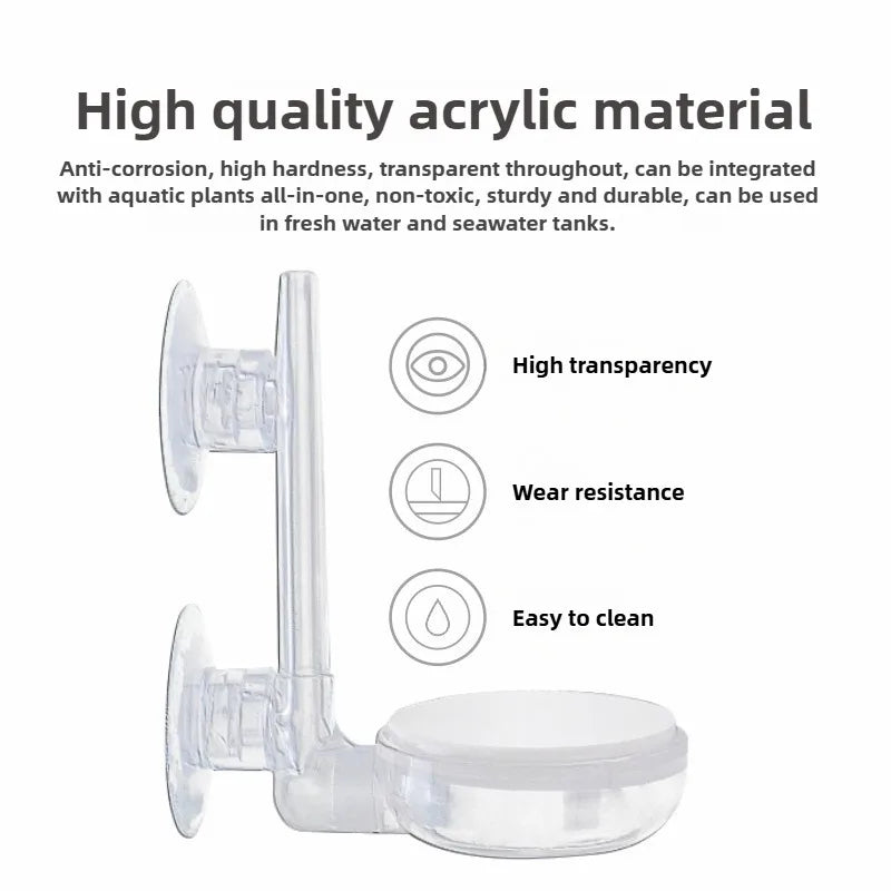 Fish Tank Filter Aquarium Refiner CO2 Diffuser Oxygen Plate Nano Air Disc Stone Mute Bubble Refiner Aquarium Siphon Accessories