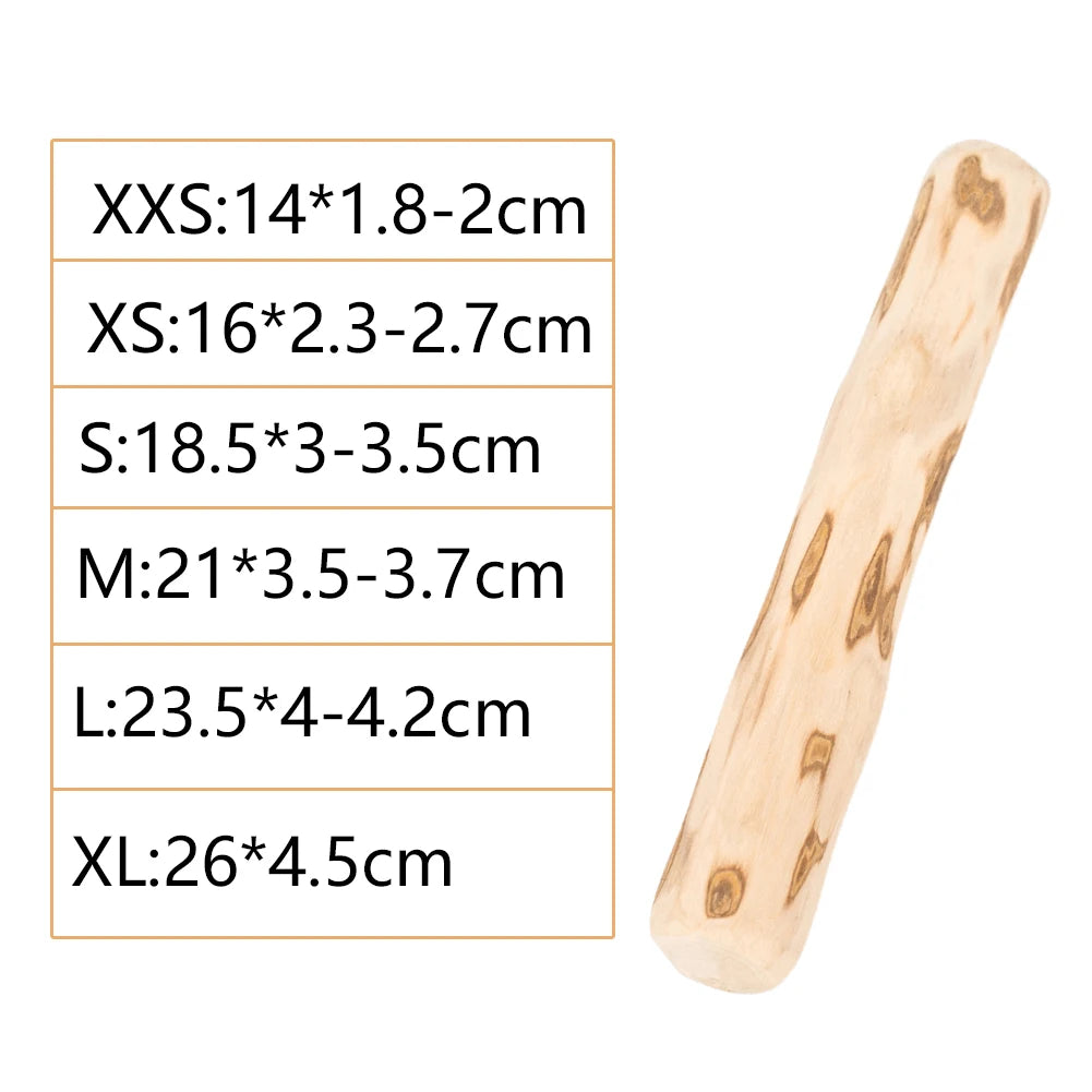 Natural Coffee Wood Dog Chew Toys Long Lasting Chewable Stick Dogs Supplies Stress Relief Chew Stick Pet Molar Toy for Dog Puppy