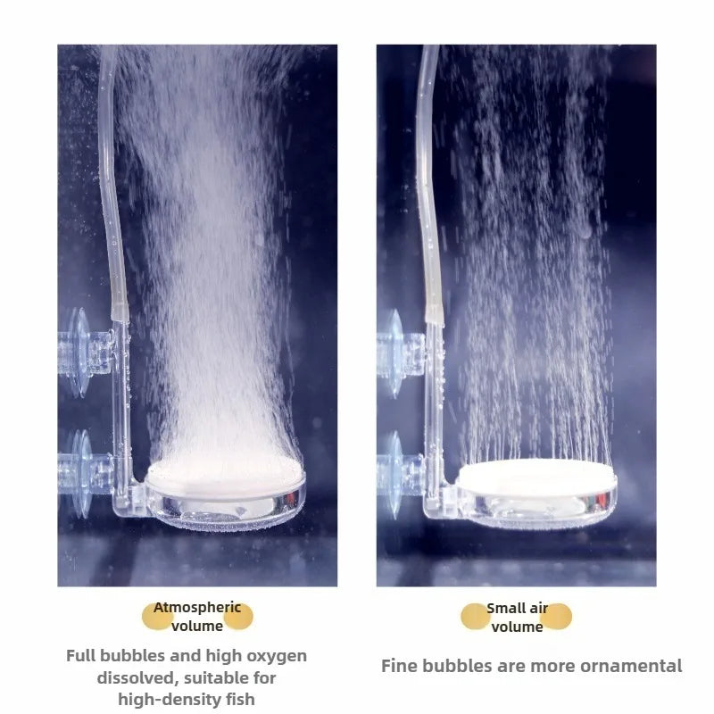 Fish Tank Filter Aquarium Refiner CO2 Diffuser Oxygen Plate Nano Air Disc Stone Mute Bubble Refiner Aquarium Siphon Accessories