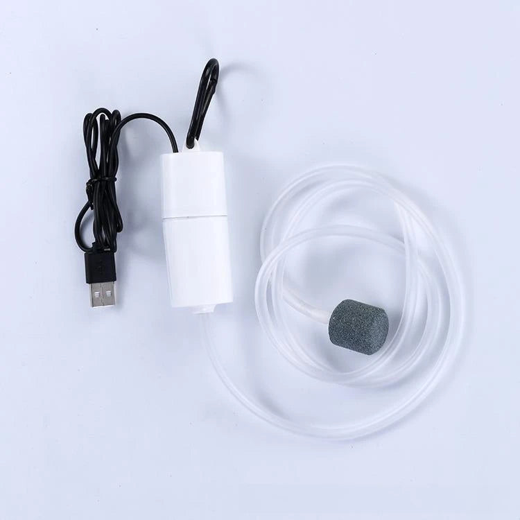 Aquarium Oxygen Air Pump USB Small Oxygenator for Fish Tank Silent Air Compressor Mini Aerator Portable Fish Tank Accessories