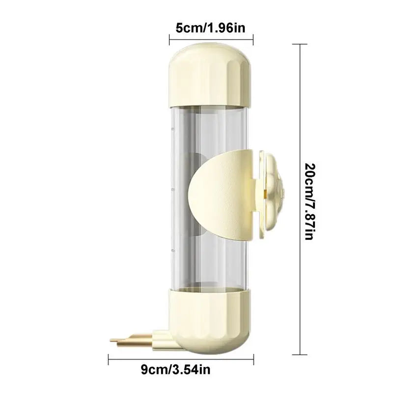 Bird Cage Water Dispenser 200ml Bird Water Feeder Firing Pin Design Automatic Clear Water Dispenser For Conure Cockatiel