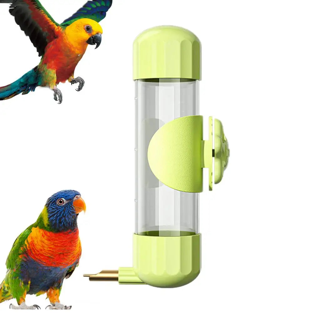 Bird Cage Water Dispenser 200ml Bird Water Feeder Firing Pin Design Automatic Clear Water Dispenser For Conure Cockatiel