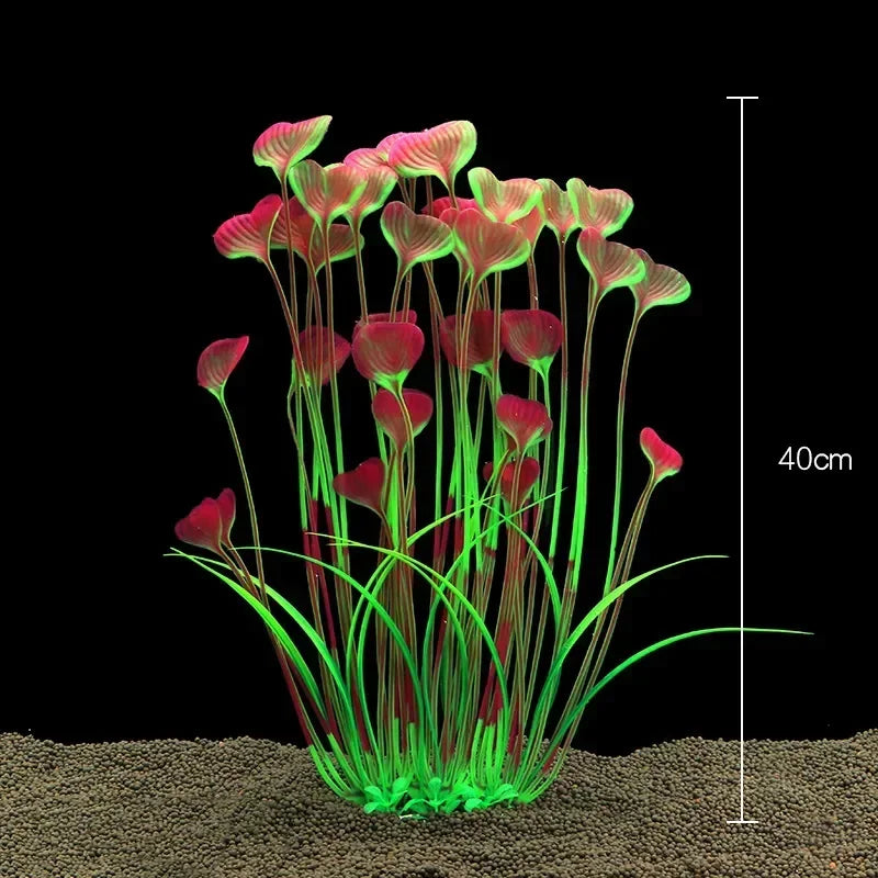 Fish Tank Water Plant Decoration Aquarium Decor Aquatic Plants Underwater Plastic Artificial Grass Accessories Pet Supplies Home