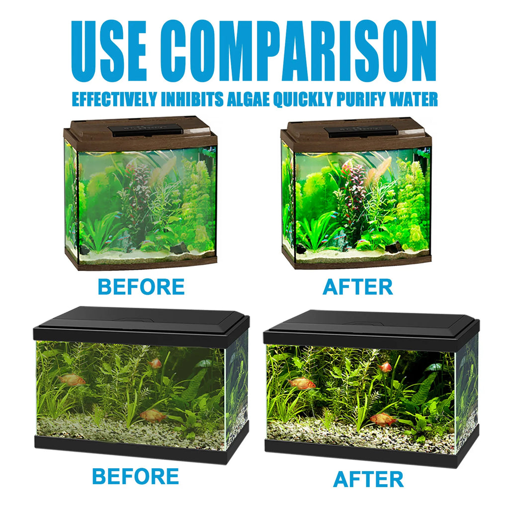 Fish Tank Cleaning Algae Tablets Tank Moss Odor Remover Water Purify Aquarium Algaecide Control Cleaning Algae Repellent Agent
