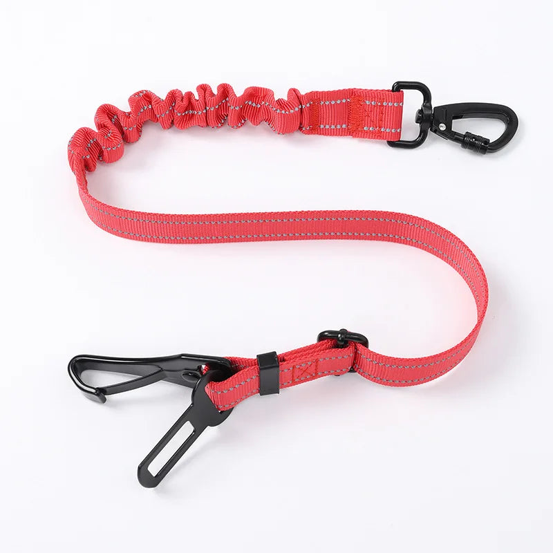 Adjustable Pet Dog Car Seat Belt Safety Leash Vehicle Belts Reflective Nylon Rope Harness Dog Accessories for Small Large Dogs