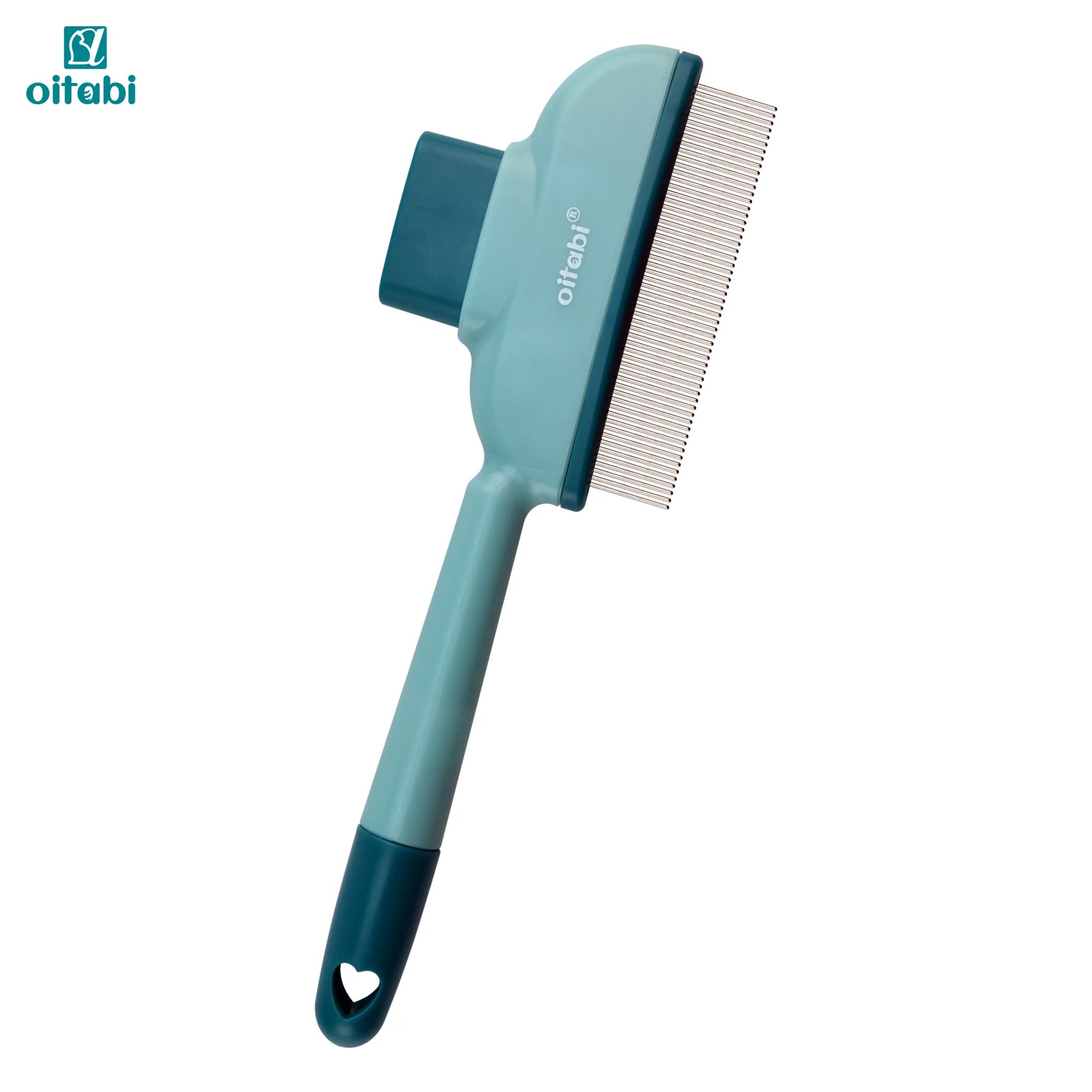 OITABI Flea Comb for Cats & Dogs – Magic Self-Cleaning Cat Grooming Brush with Stainless Steel Teeth Cat Combs for Fleas & Ticks