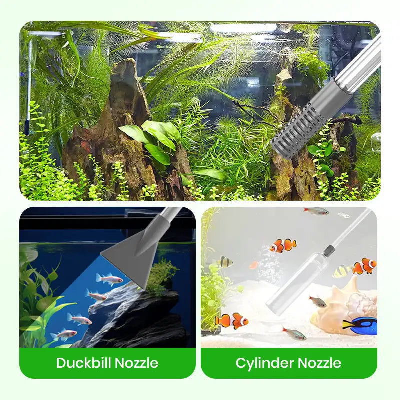 Aquarium Vacuum Cleaner Siphon Pump Gravel Filter & Flow Control Manual Aquarium Water Changer Fish Tank Air Pump Cleaning Tools
