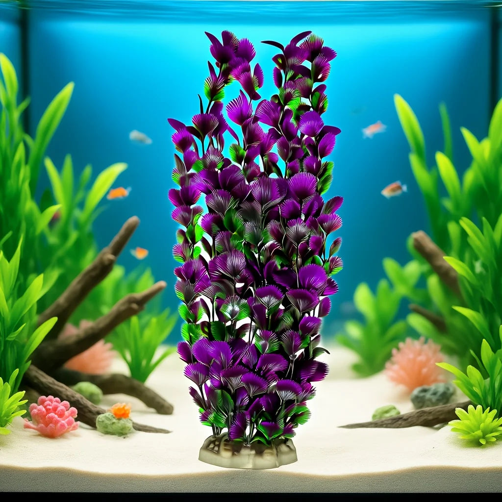 38cm/15inch Aquarium Artificial Water Grass Aquarium Decoration Fish Tank Water Grass - Aquarium Landscape Fish Tank Decoration