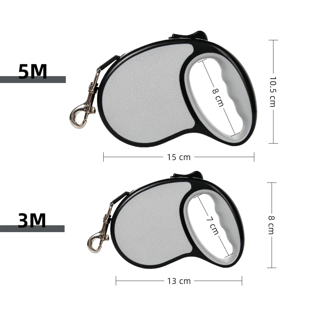 3/5M Automatic Retractable Dog Leash for Small Medium Dogs Cats Strong Nylon Pet Traction Rope Chihuahua Bulldog Puppy Supplies