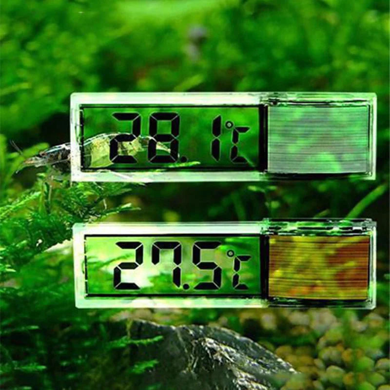 Waterproof Aquarium Thermometer 3D Digital LCD Electronic Fish Tank Temperature Fish Turtle Temp Meter Aquarium Decoration