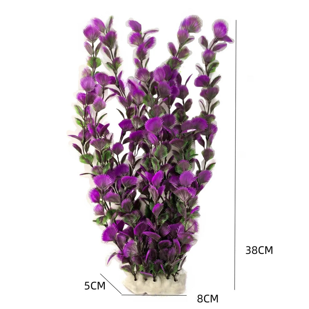 38cm/15inch Aquarium Artificial Water Grass Aquarium Decoration Fish Tank Water Grass - Aquarium Landscape Fish Tank Decoration
