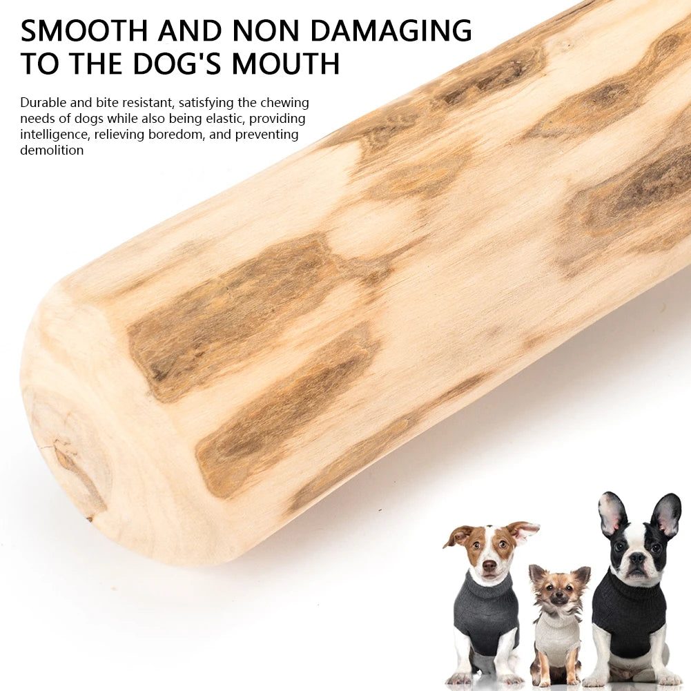 Natural Coffee Wood Dog Chew Toys Long Lasting Chewable Stick Dogs Supplies Stress Relief Chew Stick Pet Molar Toy for Dog Puppy