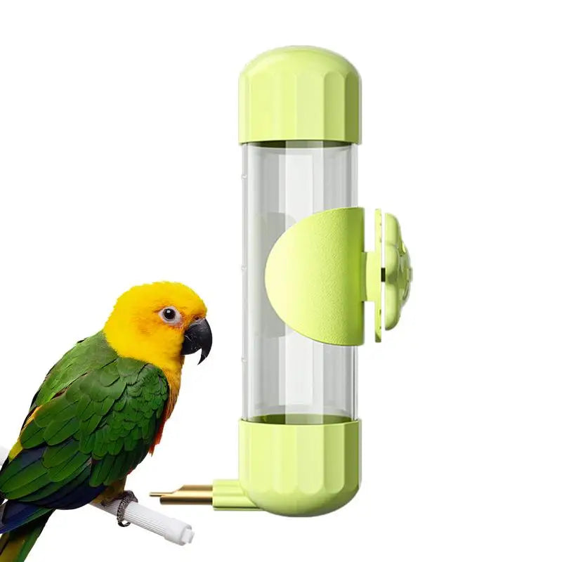 Bird Cage Water Dispenser 200ml Bird Water Feeder Firing Pin Design Automatic Clear Water Dispenser For Conure Cockatiel