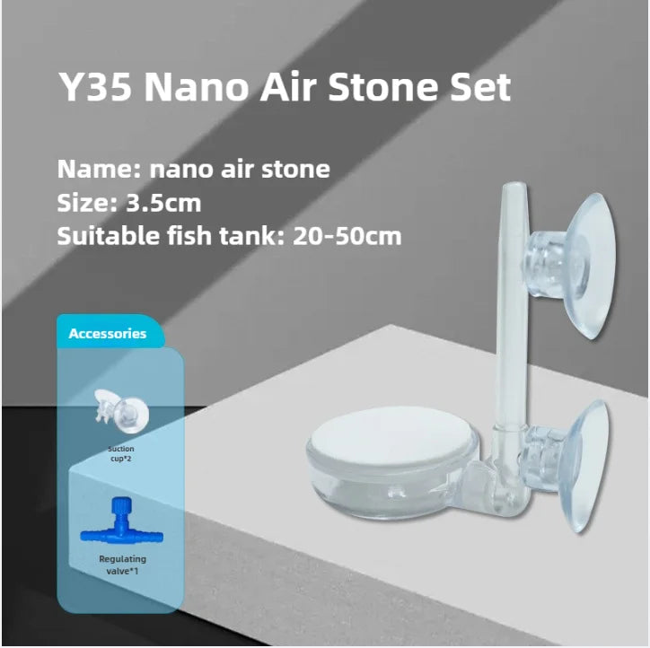 Fish Tank Filter Aquarium Refiner CO2 Diffuser Oxygen Plate Nano Air Disc Stone Mute Bubble Refiner Aquarium Siphon Accessories