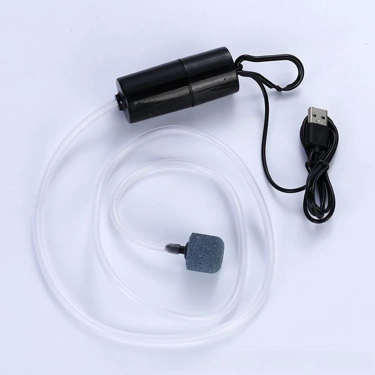 Aquarium Oxygen Air Pump USB Small Oxygenator for Fish Tank Silent Air Compressor Mini Aerator Portable Fish Tank Accessories
