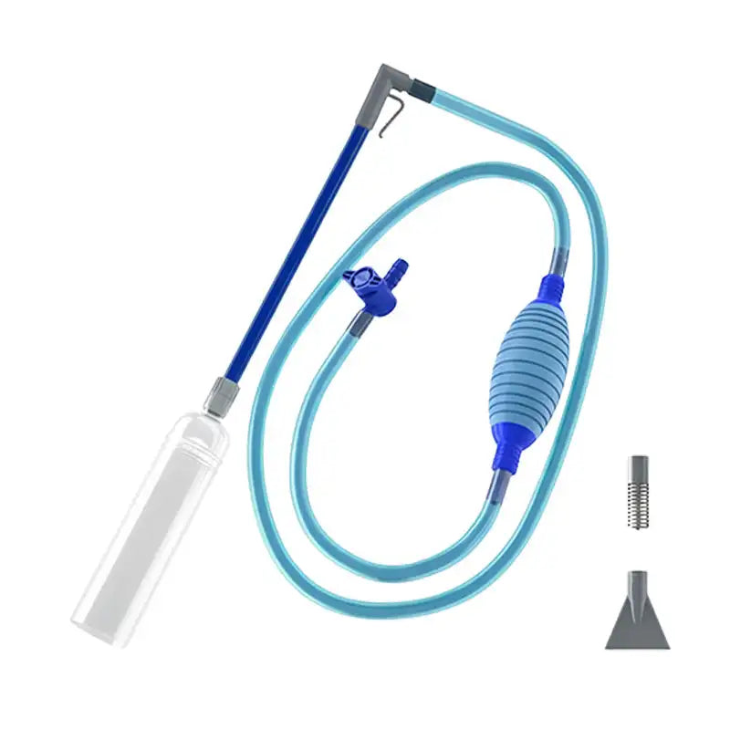 Aquarium Vacuum Cleaner Siphon Pump Gravel Filter & Flow Control Manual Aquarium Water Changer Fish Tank Air Pump Cleaning Tools