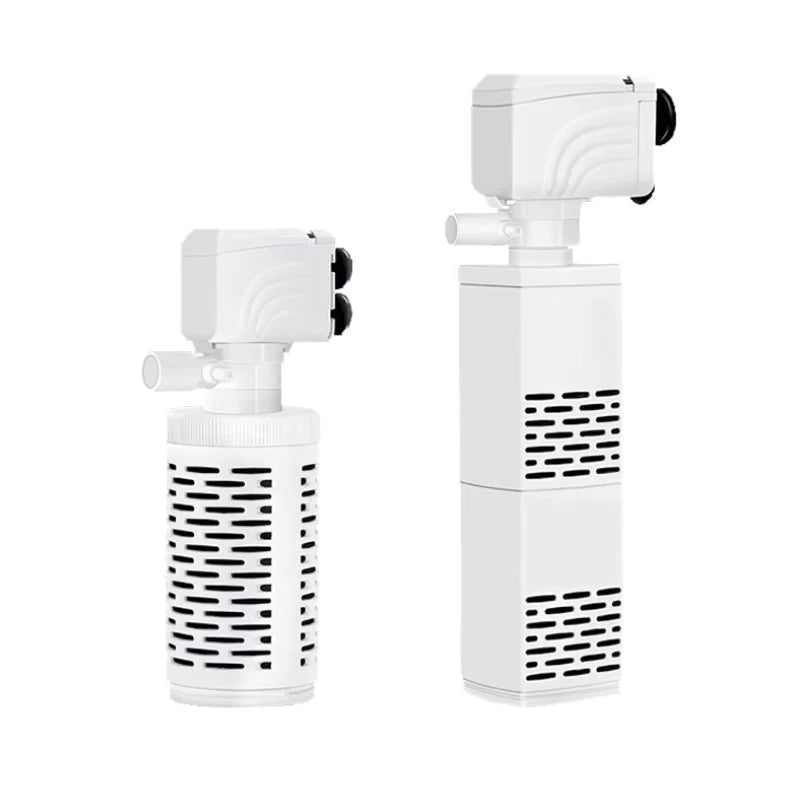 3 in 1 Aquarium Filter Pump Silent Fish Tank Submersible Air Oxygen Aerator Aquarium Air Pump Water Changer Pump Wave Maker 220v